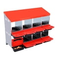 thumbnail image 1 of Yeshouse Nidos para gallinas ponedoras, Nido metálico para gallinas con orificios de ventilación y percha oscilante para gallinero, Cajas para la puesta de huevos de gallinas, patos y otras aves, 1 of 6