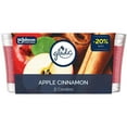 thumbnail image 1 of Glade® Scented Jar Candle Air Freshener, Apple Cinnamon, 2pk, 1 of 9