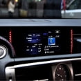 thumbnail image 4 of Real Bright Soft Car Interior Carbon Fiber Sticker DecorationRed Carbon Fiber Console Navigation Side Cover For LEXUS IS250 IS350 13-17Auto Car Protection Interior Accessories, 4 of 8