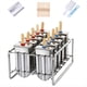 thumbnail image 1 of 10 Moldes de Acero Inoxidable para Paletas y Rejilla para Helado con 10 Moldes Cuadrados para Hacer Paletas Heladas., 1 of 5