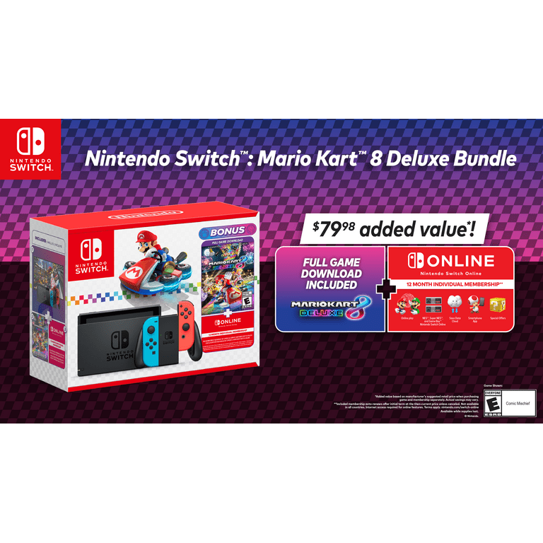 Nintendo Switch – Mario Kart 8 Deluxe Bundle - Walmart.com Nintendo Switch – Mario Kart 8 Deluxe Bundle - Walmart.com