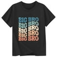thumbnail image 4 of Big Brother T Shirt Casual Wordart Printed Short Sleeve Stylish Casual Outwear T Shirt Top Size 3 Y-4 Y, 4 of 4