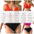 thumbnail image 3 of Babysbule Bikinis, Solid Color, Pleated Swimsuit Sets & Bra, 2-Piece, Women's, 3 of 3