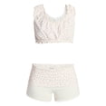 thumbnail image 5 of No Boundaries Bralette and Foldover Shorts Sleep Set, 2-Piece, Women's XS-XXL, 5 of 5