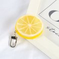 thumbnail image 4 of Guardurnaity LLavero de fruta, rodaja de limón, bolsa colgante, llavero ligero, anillo, pequeño adorno, muñeca bonita, regalo encantador, fortuna Accesorios de disfraces Rodaja de limón amarillo, 4 of 6