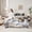 Grey, variant on Feelyou Vintage Xmas Carriage Twin Bedding Sets 7-Piece, Winter Jungle Tree Snow Bedding Comforter Set, Christmas Festival Reversible Sheet Sets, Ultra Soft Home Decor