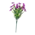 thumbnail image 4 of Ramo de flores violetas artificiales, planta falsa para jardín de casa con tallos verdes Púrpura, 4 of 9