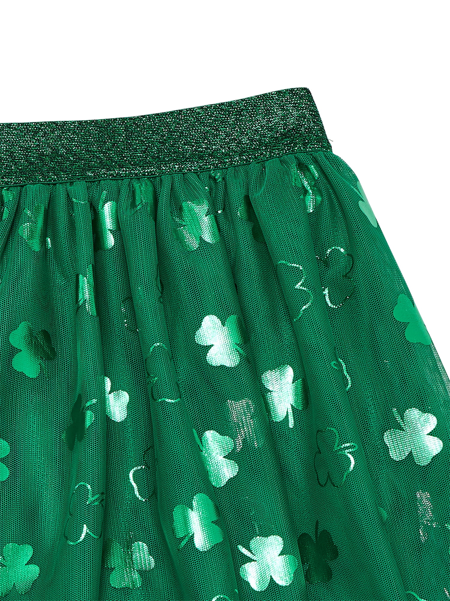 St. Patrick's Day Girls Foil Print Tutu Skirt from Way To Celebrate, Sizes 4-18