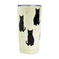 thumbnail image 2 of Black Cat SERENGETI 16 Oz. Stainless Steel, Vacuum Insulated Tumbler with Spill Proof Lid - 3D Print - Insulated Travel mug for Hot or Cold Drinks (Black Cat Tumbler), 2 of 5