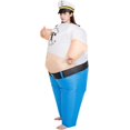 thumbnail image 4 of Disfraz inflable de capitán Sheriff para adulto, traje de Anime de fantasía para Halloween, Navidad, carnaval, fiesta de cumpleaños, 4 of 4