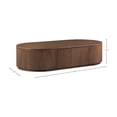 thumbnail image 3 of Meridian Furniture Moana Brown Wood Storage Coffee Table, 3 of 8