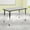 Grey, variant on Emma + Oliver Mobile 28"Wx47.5"L Rectangular Wave Flexible Collaborative Grey Adjustable Activity Table