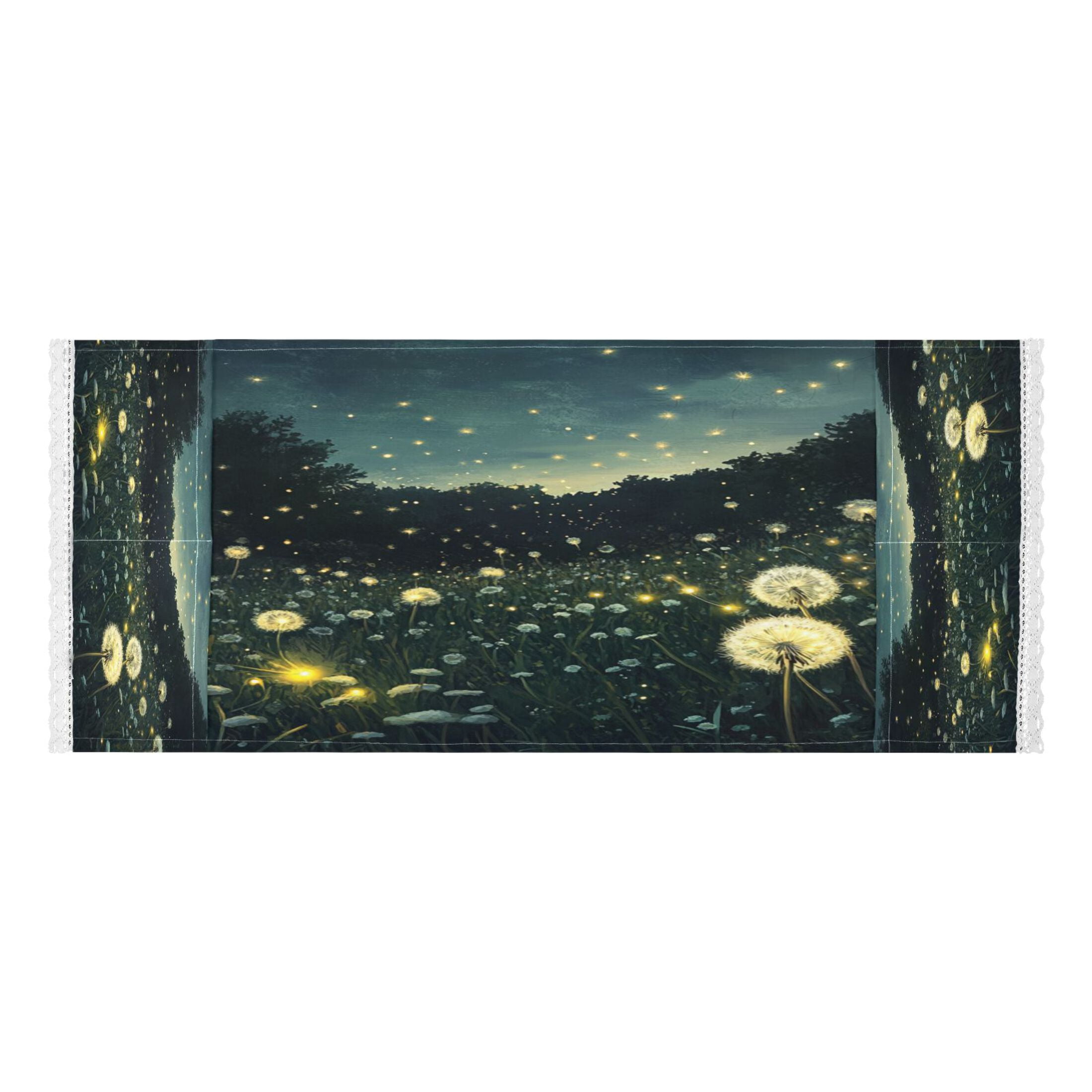 WOBOGO Fireflies in Dandelions Washing Machine Cloth Dryer Refrigerator Top Cover Protective Non-Slip Mat For Kitchen Laundry