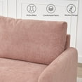 thumbnail image 2 of LONTAI 70.08" W Loveseat Sofa, Mid Century Modern Love Seat Couches for Living Room, Upholstered Sofa Couch for Bedroom, Soft Love Seats Furniture, Pink, 2 of 11