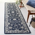 thumbnail image 2 of SAFAVIEH Jardin Wilson Floral Wool Runner Rug, Navy/Ivory, 2'3" x 9', 2 of 8