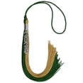 thumbnail image 6 of Endea Graduation Hunter Green/Antique Gold Graduation Tassel with Silver Stacked Date Drop, 6 of 6