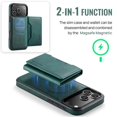 thumbnail image 5 of MAGKING Case For iPhone 17 Pro , RFID Blocking, PU Leather,Compatible With MagSafe Detachable 2 In 1 Wallet With Multi-Card Slots,Magnetic Protective Cover,Green,For iPhone 17 Pro, 5 of 8