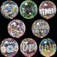 thumbnail image 2 of Cumpleaños boda 18 pulgadas impreso transparente transparente burbuja globo BoBo Foil DIY globo fiesta, 2 of 4