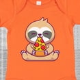 thumbnail image 4 of Inktastic Sloth Pizza Boys or Girls Baby Bodysuit, 4 of 5