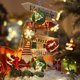 thumbnail image 3 of Decoraciones navideñas, Panel de batería de planeta de cinco puntas galvanizado, cadena de luz colorida, colgante de decoración de árbol de Navidad, 3 of 4