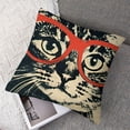thumbnail image 7 of nygtbtfer Throw Pillow Covers Cat Pillow Cases Animal Pillowcase Linen Cushion Cover for Couch Bed Sofa Patio Car,Set of 2 White, 7 of 7