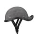 thumbnail image 3 of Gorra de béisbol de medio casco de motocicleta de estilo retro para casco de scooter de bicicleta ATV Gris, 3 of 8