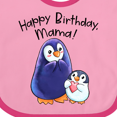 thumbnail image 4 of Inktastic Happy Birthday, Mama Cute Penguins Boys or Girls Baby Bib, 4 of 4
