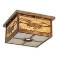 thumbnail image 6 of Meyda Tiffany 204419 Hyde Park Mallard 4 Light 25" Wide Flush Mount Square Ceiling Fixture, 6 of 6