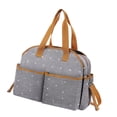 thumbnail image 1 of Bolsa Organizadora para Pañales, Bolso de Hombro Versátil, Elegante Bolsa para Pañales, Botella para Pañales Al Aire Libre, Regalos de Viaje para Baby Gris, 1 of 9