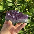 thumbnail image 3 of VIVIDELLE 80-100g Natural Brazilian Amethyst Specimens Quartz Crystal Druzy Geode Cluster-10pcs, 3 of 9