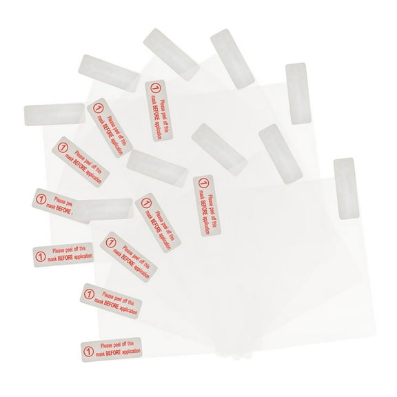 WHAMVOX 12pcs Clear Static Cling Window Film For Car Dash Cam Double-Sided Adhesive Tape Transparent Electrostatic Stickers Car Windshield Sticker