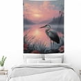 thumbnail image 3 of RKSupls Vertical Tapestry Wall Hanging, Heron Sunset Lake Tapestry Wall Decor for Bedroom, Dorm Room, Living Room, Apartment, College Dorm Home Decor, 3 of 5