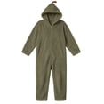 thumbnail image 3 of BRGZLK Halloween Pumpkin Onesie for Boys Girls 2026 Trendy Cute Long Sleeve Flannel Soft Cozy Plush Hooded Jumpsuit Winter Warm Fuzzy One Piece Jumpsuits Army Green 6-7 Years, 3 of 7