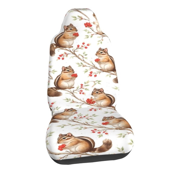 Woodland Chipmunk Car Seat Covers Stretch Car Seat Protectors Universal Fit