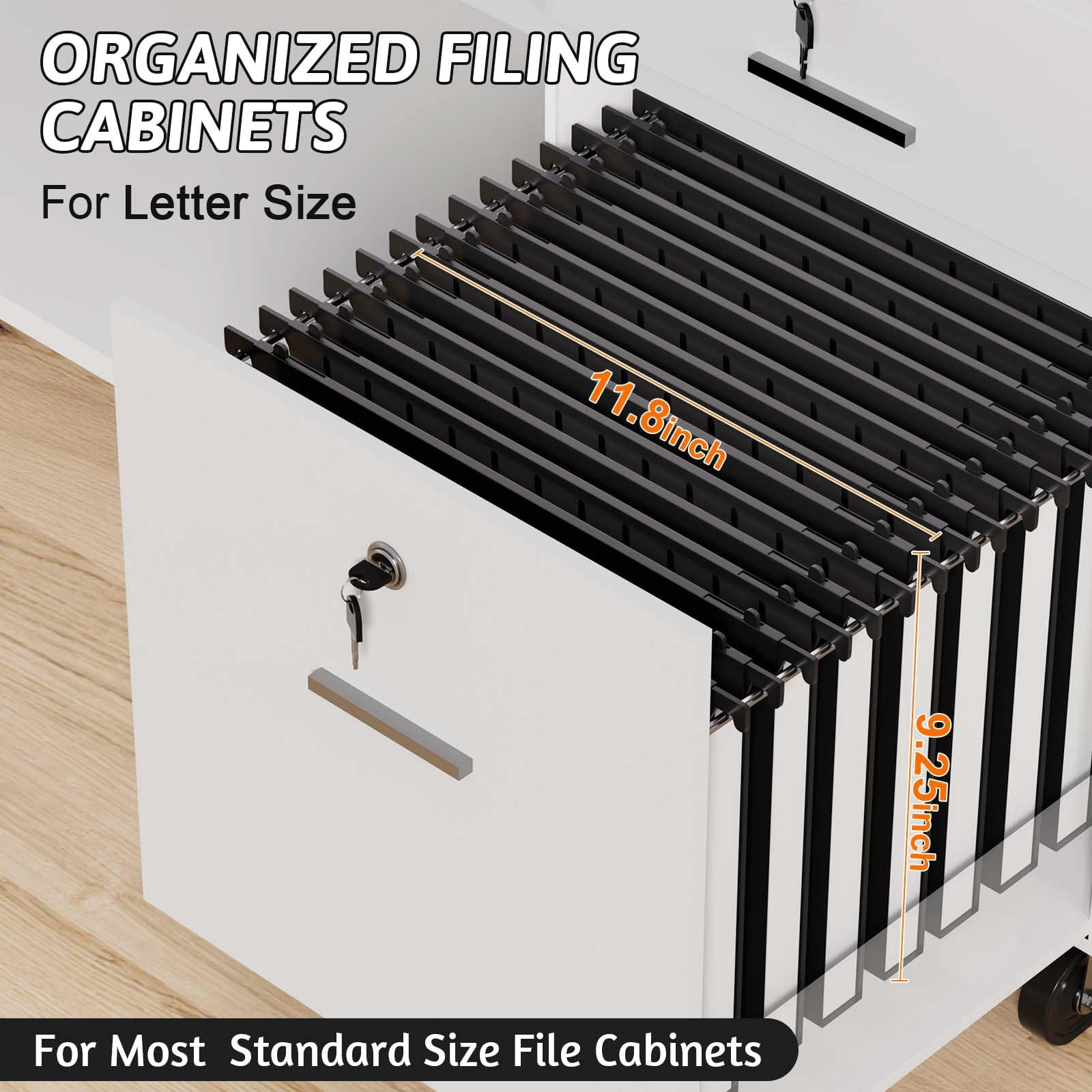 Plastic Hanging File Folders Letter Size 12 Pack Reinforced 1" Expanding Heavy Duty Organizer Files Black Hang With Tabs Durable Filing Cabinet For Office School Home