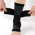 thumbnail image 2 of BESTSKY Ankle Brace,Breathable Knitted Ankle Brace for Women,Adjustable Compression Ankle Brace for Men,Flexible Foot Sleeve for Enhanced Stability,Green,M, 2 of 7