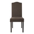 thumbnail image 3 of High Back Fabric Upholstered Dining Chairs with Nailhead Trim, Gray, Set of 2, 3 of 9