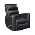 thumbnail image 3 of OakvillePark Crestshire Faux Leather Swivel Glider Reclining Chair, Black, 3 of 15