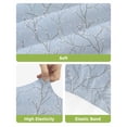 thumbnail image 4 of Blue Branches Bar Stool Covers Set of 2, Vintage Art Farmhouse Stretch Washable Bar Chair Covers with Backs, Removable Pub Counter Height Chair Cover for Kitchen Dining Room Cafe, 4 of 7