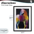 thumbnail image 4 of Stupell Industries Contemporary Prism Horse Abstraction Black Framed Print Under Glass, 17 x 23, by Chromatic Storm Studio, 4 of 8