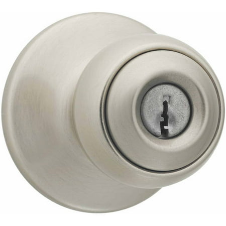 - Kwikset Satin Nickel Polo Entry Knob