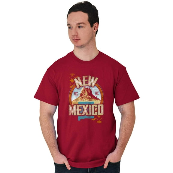 New Mexico Desert Mountain Landscape Men's Graphic T Shirt Tees Brisco Brands S
