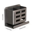 thumbnail image 3 of Wall Mount Shelf, Adhesive Storage Rack, No Drill Bathroom Organizer, Kitchen Floating Caddy, Laundry Room Hanging Tray, SouMaox, 3 of 7