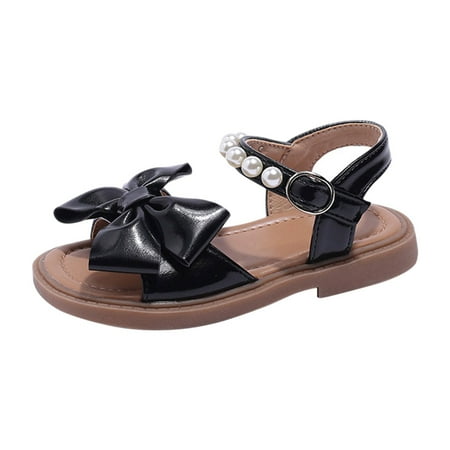 

Girls Sandals Summer Children s Soft Sole Shoes Fashion Girls Bow Shoes Baby Beach Shoes Size 3 Sandals for Girls Sandals Size 11 Toddler Kid Sandal Little Girl Flip Flop Slide Kids Shoe Girls