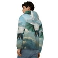 thumbnail image 4 of Kdxio Cloud Sky Green Dragon Print Men Hoodies Casual Hoodies for Men with Zip Pockets Full Zip Long Sleeve Sweatshirt Sports Hooded Jacket-XX-Large, 4 of 5