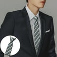thumbnail image 4 of D-GROEE Zipper Ties for Men Adjustable Men's Pretied Neckties Zip on Tie for Men Daily Wear, 4 of 8