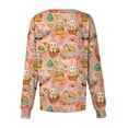 thumbnail image 4 of Easter Womens Scrubs Jacket Spring Funny Bunny Pattern Long Sleeve Scrub Jackets Nursing Uniform Shirts with Pockets, 4 of 4