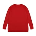 thumbnail image 1 of BADHUB Men's Long Sleeve Shirts Big & Tall Crew Neck Cotton Essential Pullover Athletic Performance Split Hem Sweatshirt Soft Causal Loose Top Spring Fall Deals L-5XL, 1 of 3