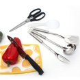 thumbnail image 4 of Outdoor Cookware Set Picnic Kitchenware Portable Cookware 7pcs cooking Stainless scoop eco-friendly Steel Cookware Set, 4 of 7