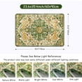 thumbnail image 5 of Wonnitar 2'x3' Bohemian Floral Medallion Area Rug,Oriental Distressed Small Bath Rug Country Vintage Doormat Faux Wool Non-Slip Washable Low-Pile Carpet for Bathroom Kitchen Laundry Room Decor, 5 of 6